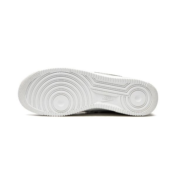 Nike Air Force 1 ’07 LV8 ‘Double Swoosh’ – White-Black-Gold - Image 3