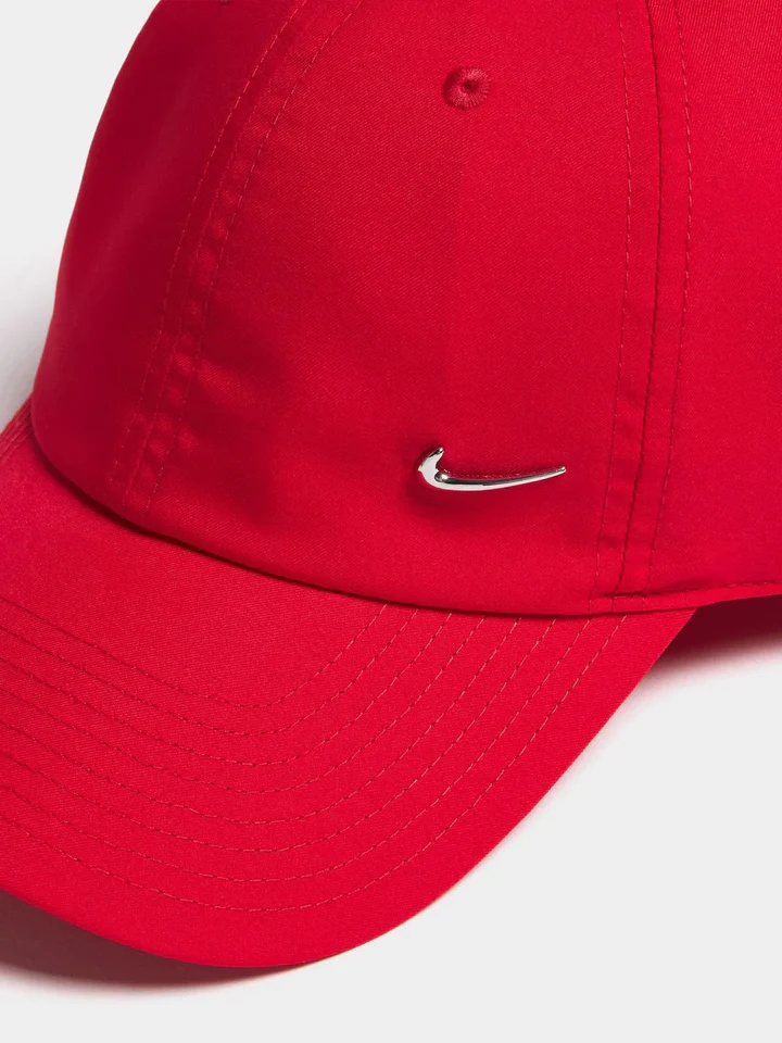 Nike Dri-Fit Club Swoosh Cap Red - Image 3