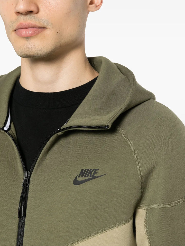 Nike Tech Fleece Tracksuit Combo Set (Jacket and Pants) - Green Ligh Khaki - Image 2