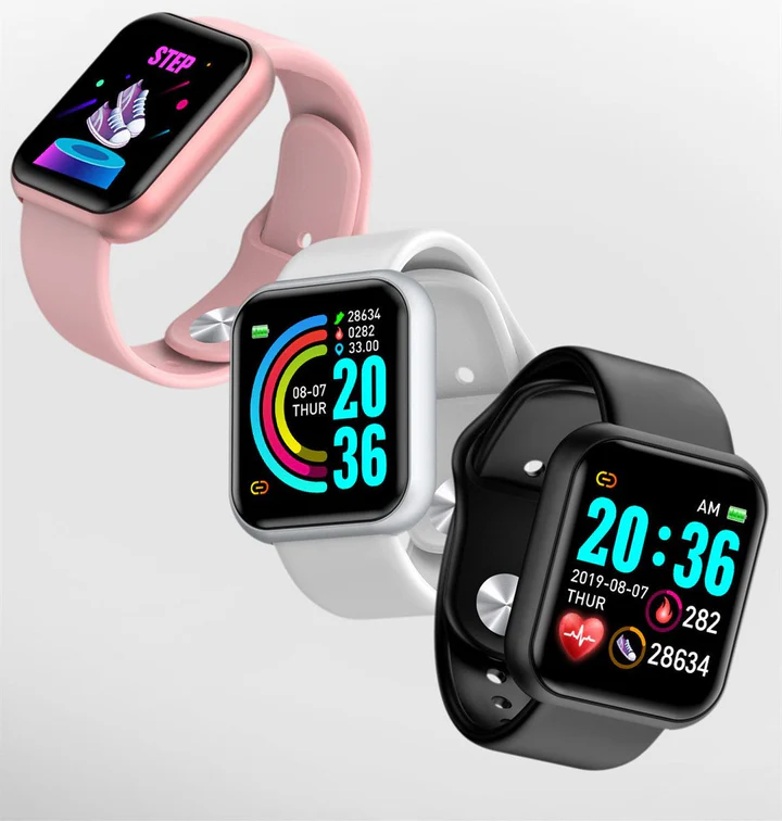 T500 Plus Smart Watch - Pink - Image 2