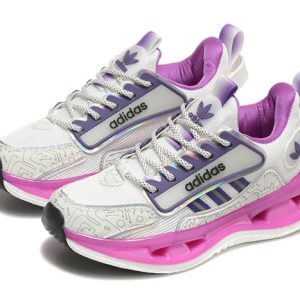 Alternative view of Adidas Marathon 9 Running Sneakers – White & Pink