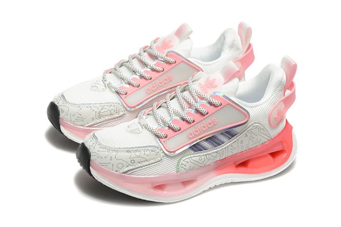 Adidas Marathon 9 Running Sneakers – White – Pinkrose - Image 2