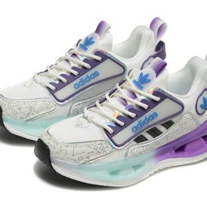 Alternative view of Adidas Marathon 9 Running Sneakers – White & Purple
