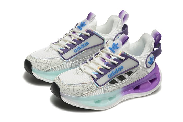 Adidas Marathon 9 Running Sneakers – White & Purple - Image 2
