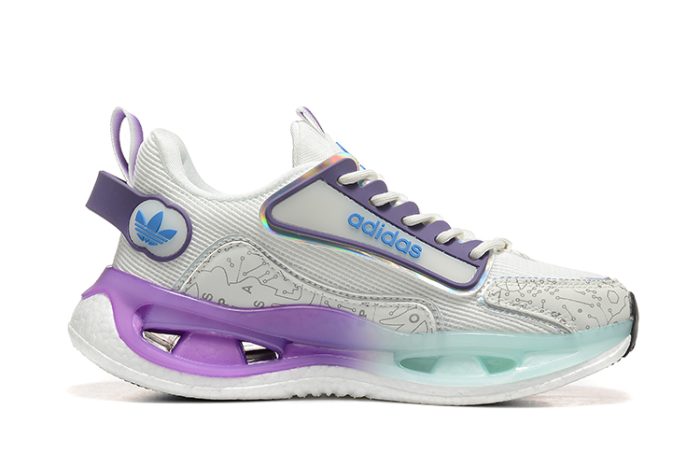 Adidas Marathon 9 Running Sneakers – White & Purple - Image 3