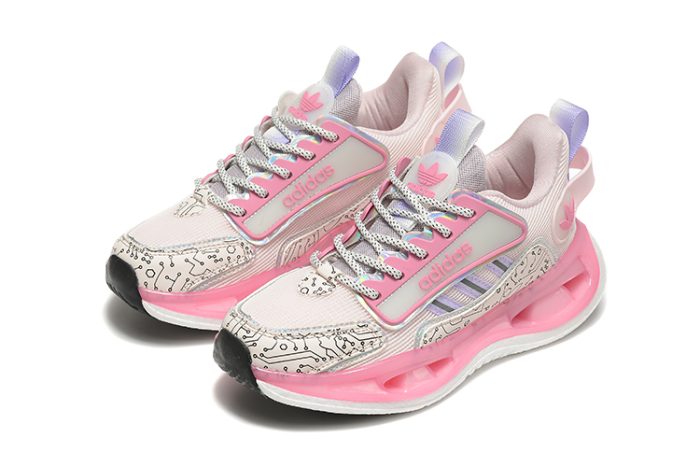 Adidas Marathon 9 Running Sneakers-White & Rose Pink - Image 7