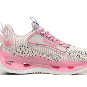 Alternative view of Adidas Marathon 9 Running Sneakers-White & Rose Pink