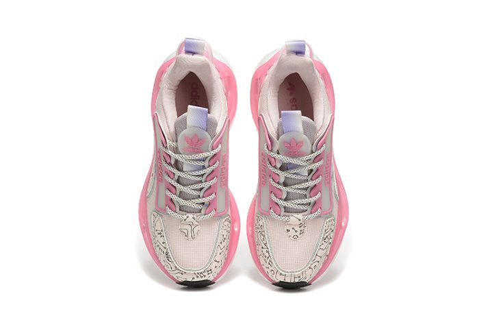 Adidas Marathon 9 Running Sneakers-White & Rose Pink - Image 6