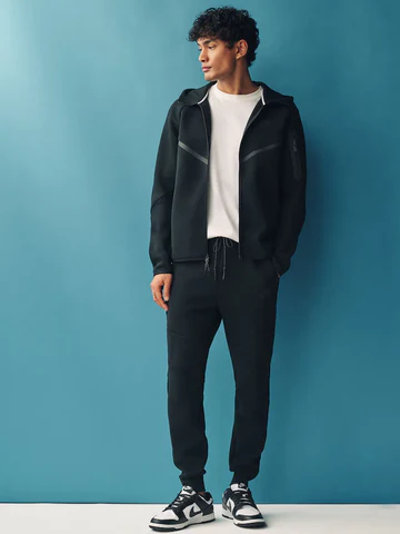 Nike Tech Fleece Tracksuit Combo Set (Jacket and Pants) - Black