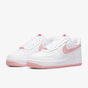 Alternative view of Nike Air Force 1 Low 07 Love – White & Pink
