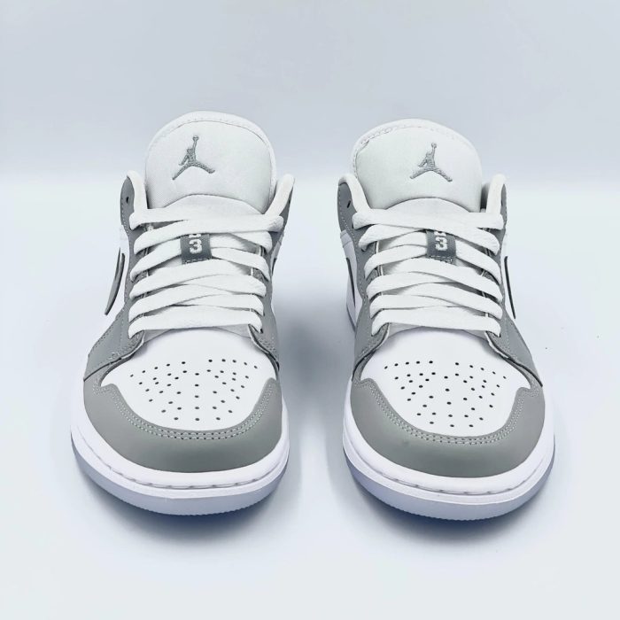 Air Jordan 1 Low White and Grey - Image 5