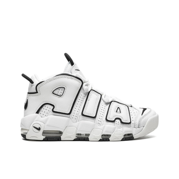 Nike Air More Uptempo – White – Black - Image 3