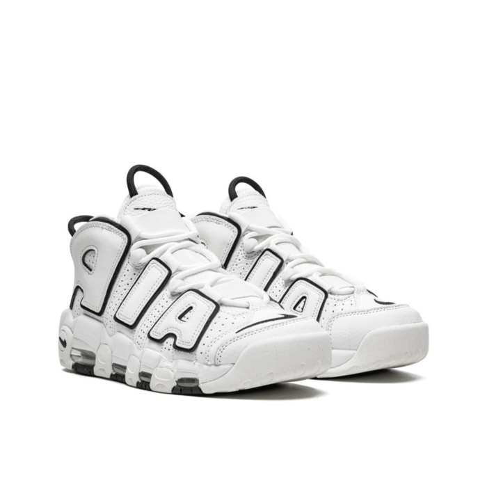 Nike Air More Uptempo – White – Black - Image 2