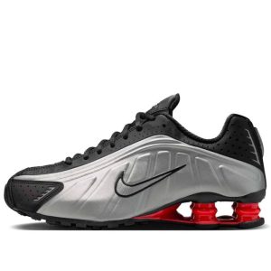 Alternative view of Nike Shox R4 “Black – Metallic Silver” Sneaker