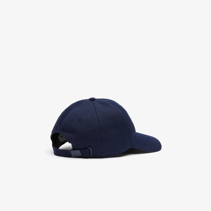 Lacoste Big Crocodile Adjustable Navy Cotton Cap - Image 3