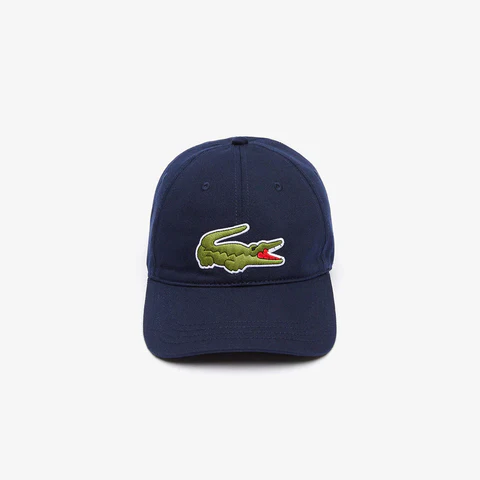 Lacoste Big Crocodile Adjustable Navy Cotton Cap