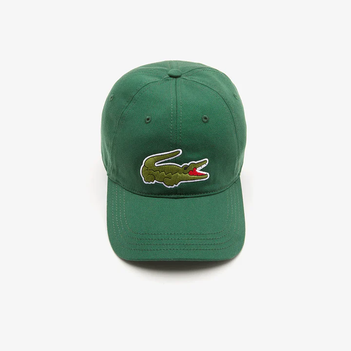 Lacoste Big Crocodile Adjustable Green Cotton Cap - Image 2