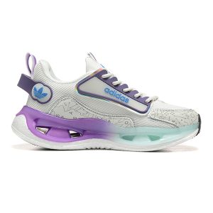 Adidas Marathon 9 Running Sneakers – White & Purple