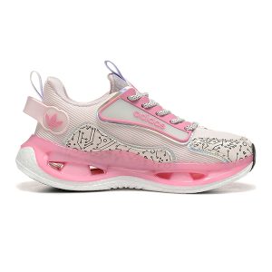 Adidas Marathon 9 Running Sneakers-White & Rose Pink