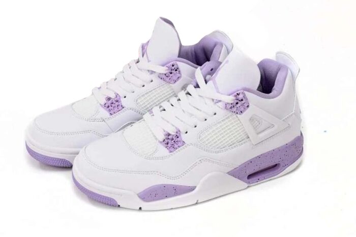 Air Jordan 4 Retro “Purple Oreo” Sneakers - Image 7