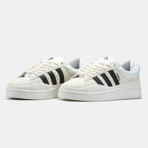 Alternative view of Adidas Campus x Bad Bunny – “White Black” Sneakers