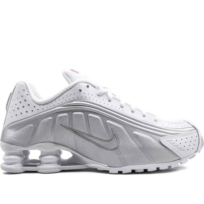 Nike Shox R4 “White – Metallic Silver” Sneaker - Image 4