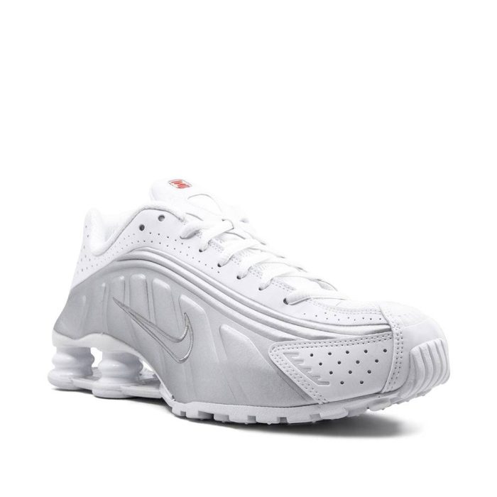 Nike Shox R4 “White – Metallic Silver” Sneaker - Image 5