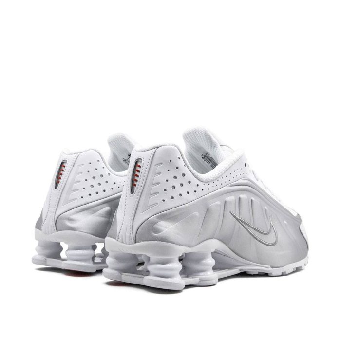 Nike Shox R4 “White – Metallic Silver” Sneaker - Image 2