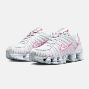 Alternative view of Nike Shox TL – “White – Pink- Metallic Platinum” Sneakers