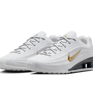 Alternative view of Nike Shox Z ‘White Metallic Gold’ Sneakers