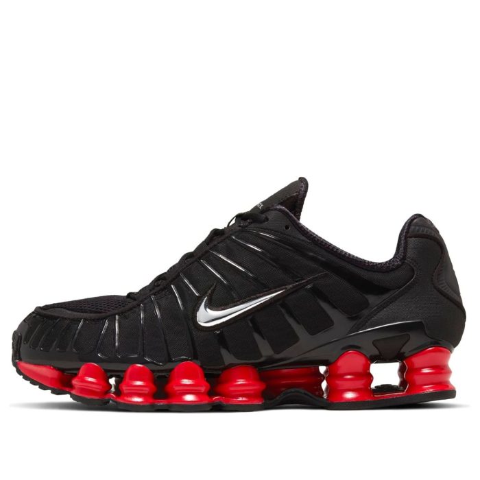 Nike x Skepta Shox TL “Black – University Red” Sneakers - Image 3