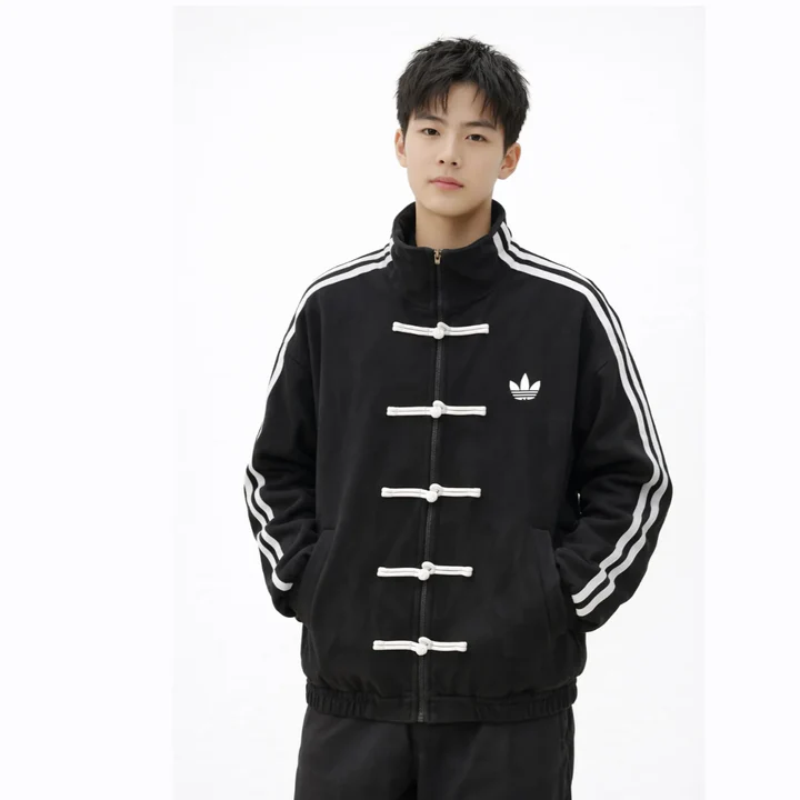 adidas CTT 3.1 Chinese high-neck jacket black - Image 3