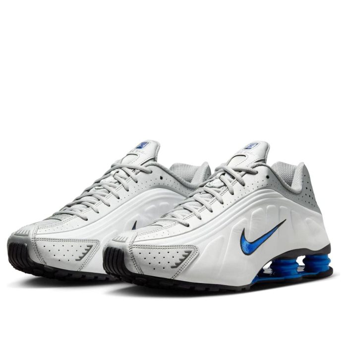 Nike Shox R4 ‘Orlando White Metallic Silver’ – Racer Blue Sneaker - Image 2