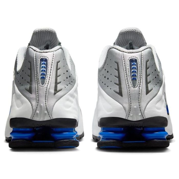 Nike Shox R4 ‘Orlando White Metallic Silver’ – Racer Blue Sneaker - Image 4