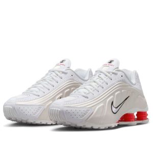 Alternative view of Nike Shox R4 ‘White Phantom Picante Red’ Sneaker