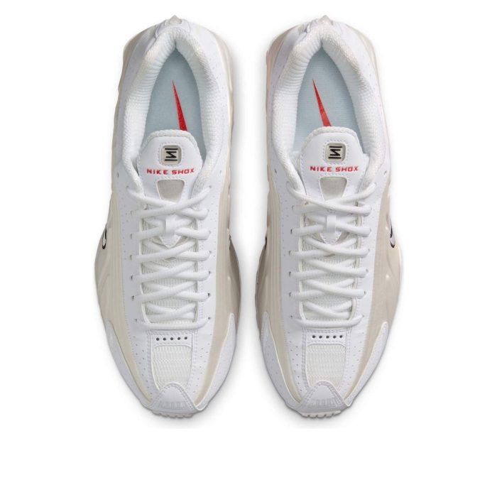 Nike Shox R4 ‘White Phantom Picante Red’ Sneaker - Image 5