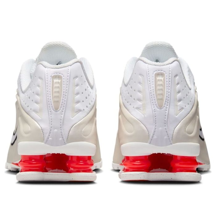 Nike Shox R4 ‘White Phantom Picante Red’ Sneaker - Image 3