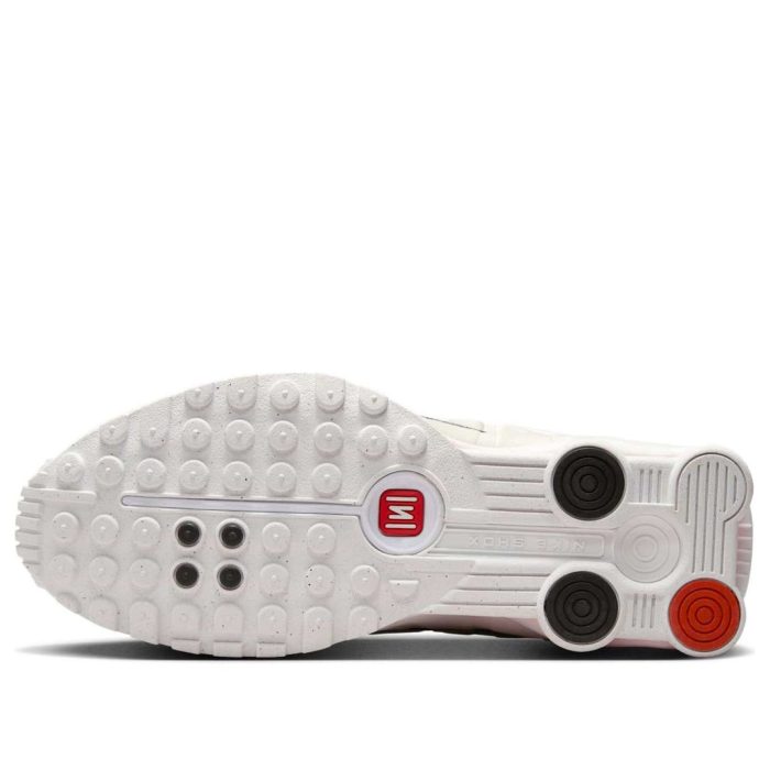 Nike Shox R4 ‘White Phantom Picante Red’ Sneaker - Image 4