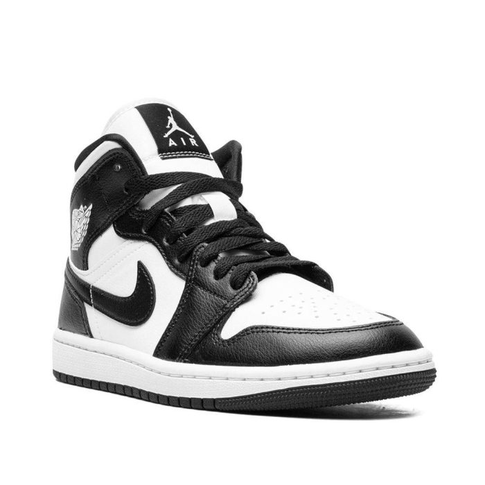 Nike Air Jordan 1 Mid “Panda” (Black – White) Sneakers - Image 5