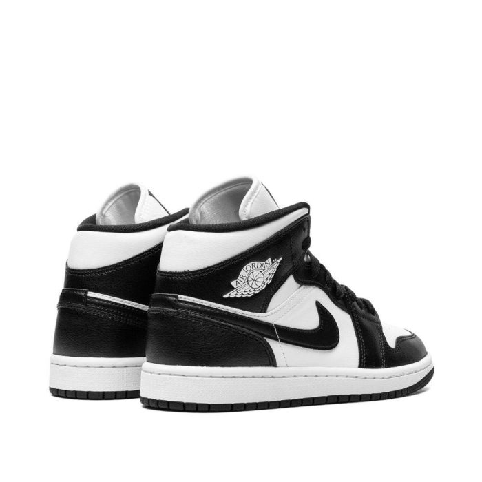 Nike Air Jordan 1 Mid “Panda” (Black – White) Sneakers - Image 2