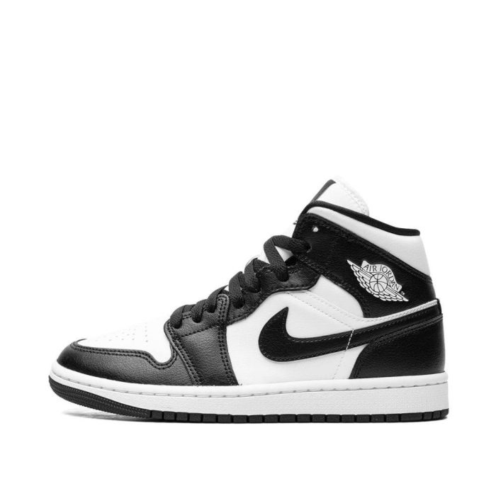 Nike Air Jordan 1 Mid “Panda” (Black – White) Sneakers - Image 4