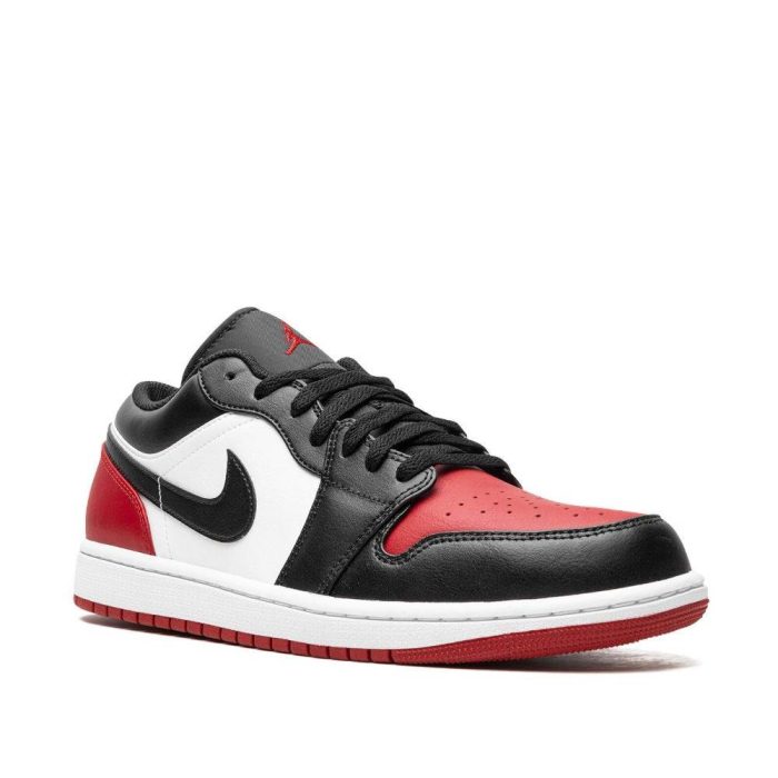 Nike Air Jordan 1 Low “Bred Toe” Sneakers - Image 3