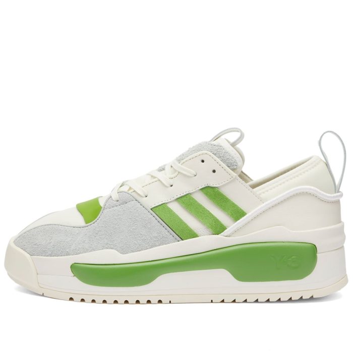 Adidas Y-3 Rivalry “Off White/Team Rave Green/Wonder Silver” Sneakers - Image 4